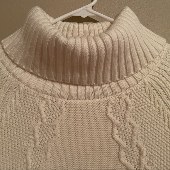 Winter White Eliza J Turtleneck Sweater Dress - XL - Picture 4 of 8